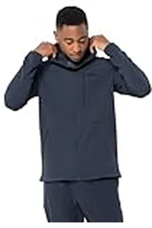 Jack Wolfskin Heren Modesto Hooded Jacket Fleece, Nachtblauw, XL, , XL