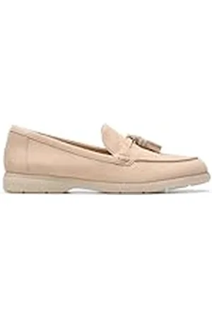 Clarks Narini Edge instappers voor dames, zand suède, maat 36,5 UK, , 38.5 EU