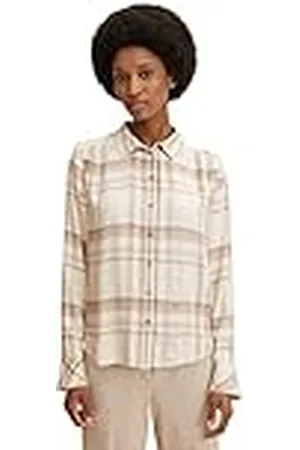 TOM TAILOR Dames Blouse met ruitpatroon 1033881, , 42