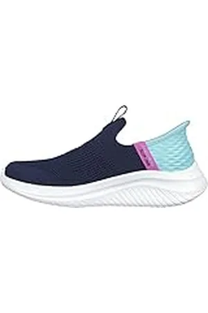 Skechers Ultra Flex 3.0 Fresh Time, sneakers voor meisjes en meisjes, Marineblauw Mesh Turquoise Trim, 29 EU