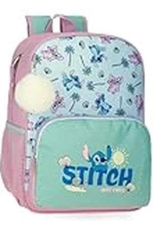Disney Stitch Just Chill schoolrugzak, aanpasbaar aan trolley, , 30 x 38 x 12 cm, polyester van Joumma Bags, , Eén maat, Schoolrugzak, aanpasbaar aan trolley