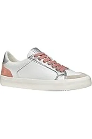 Geox D EMMELENY E sneakers voor dames, wit/dark skin, 40 EU, , 40 EU