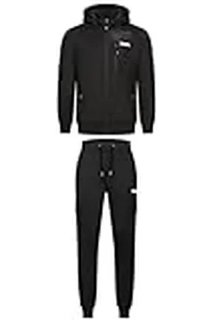 Lonsdale London Bulough heren pak, Wit/Zwart, XXL
