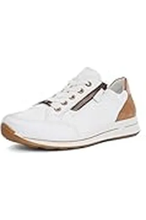 ARA Osaka sneakers voor dames, wit, biscuit, whisky, 40 EU breed, , 40 EU Breed