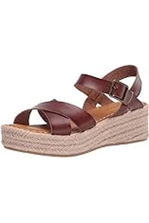 Amazon 2-delige platte Espadrille sandaal, dames Espadrille wig sandaal, ,US 10 (EU M - L)