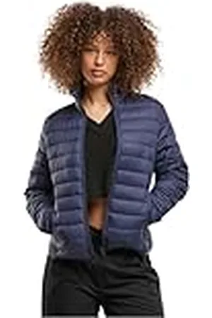 Urban classics Overgangsjack voor dames, ultra lichte bufferjas, lichte bufferjas voor vrouwen, opstaande kraag, regular fit, , L