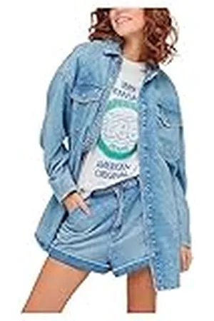 Lee Dames Western Overshirt Shirt, Frosted Blue, X-Small, , XS
