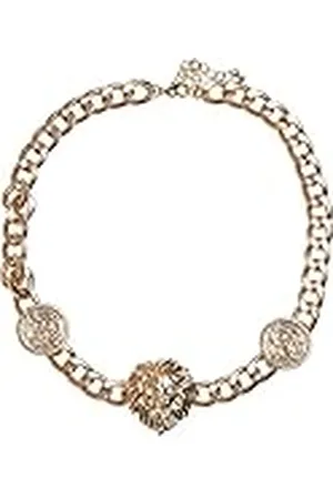 Urban classics Unisex Lion Necklace manchetknoppen, Gouden Ketting, één maat