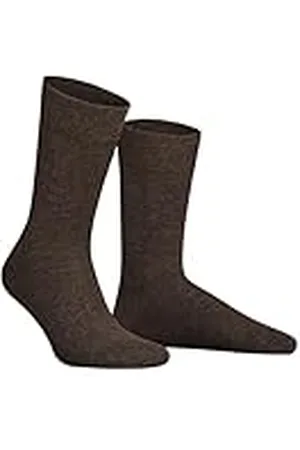 Hudson Herensokken Relax Cotton drukvrije band Brownmel. 0763 43-44, , 43/44 EU