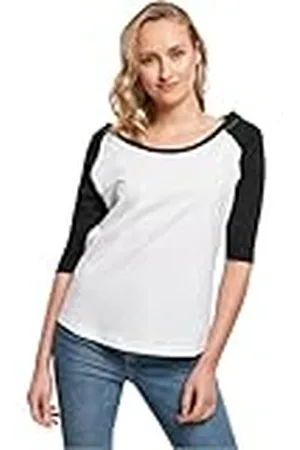 Build Your Brand Dames T-shirt Dames 3/4 Contrast Raglan Tee Vrouwen Top in vele kleuren verkrijgbaar, maten XS - 5XL, , L