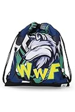 FRANCO COSIMO PANINI WWF Officiële WWF Tas met trekkoord, compact en veelzijdig, ideaal voor sportschool, school, reizen, broodtrommel, cadeau-idee voor kinderen en jongeren, 35 x 42 x 2 cm,
