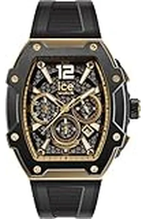 Ice-Watch ICE boliday Black gold Seel - Zwart herenhorloge met siliconen band - 024365 (Large)