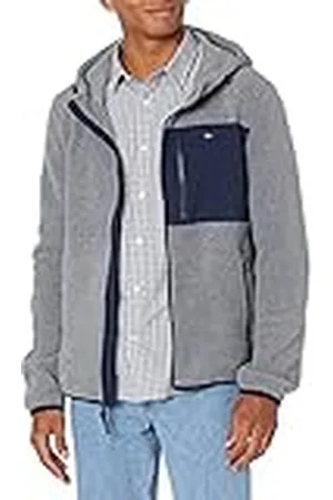 Tommy Hilfiger Heren Mixed Media Hooded Polar Fleece Jas, , XXL