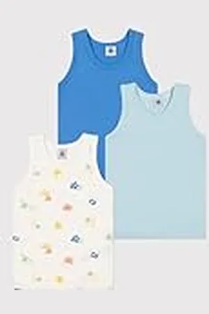 Petit Bateau Tanktops (3 stuks) voor jongens, , 5 Jaren