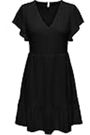 ONLY Onlsandra S/S V-hals jurk JRS, , 3XL
