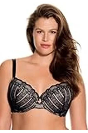 Dorina Celine Demi Beha voor dames, met beugel en licht gevoerde cups, bloemenkant design en U-vleugels, , , 120B