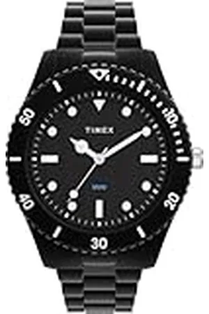 Timex Trend Herenhorloge, 42 mm, Zwarte Armband Van #Tide Ocean Material®, Zwarte Wijzerplaat, Zwarte Kast, TW2Y04500