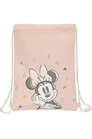 Safta Minnie Mouse platte babyrugzak, voor kinderen, ideaal voor kinderen van verschillende leeftijden, comfortabel en veelzijdig, kwaliteit en duurzaamheid, 26 x 34 cm, , , Standaard