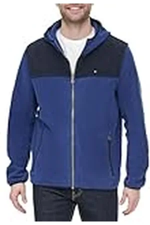 Tommy Hilfiger Performance fleecejack met capuchon voor heren, middernacht/koningsblauw, L