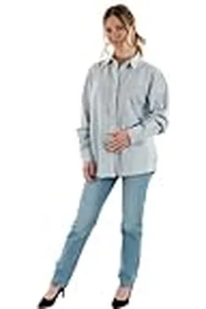 Tommy Hilfiger Dames TJW RLX LINNEN SHIRT L/S Shirt, blauw, M, , M