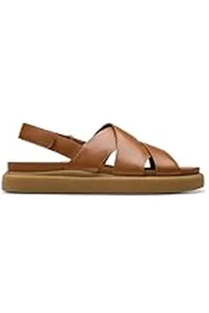 Clarks Premium Dames Aristella Sun Sandaal, Tan leer, 3.5 UK, , 36.5 EU