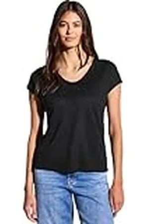 Street one Linnen Look Wording Shirt, , 44