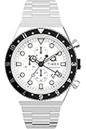 Timex Heren chronograaf kwarts polshorloge Q GMT, , armband