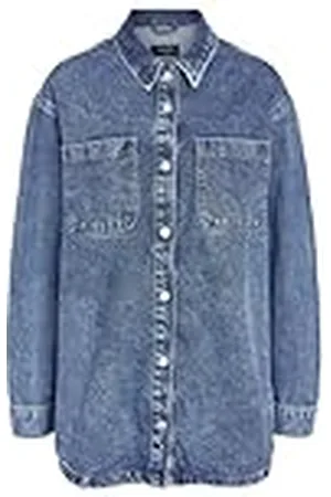 Noisy May Dames NMALVA L/S Denim Shacket AZ351MB NOOS jas, , M, , M