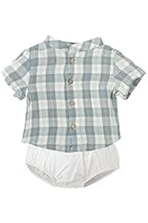 BABIDU Kinderset met shirt met korte mouwen en witte luierovertrek, uniseks, baby, , 3 Jaar