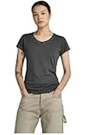 G-Star Raw Eyben Slim Top 2.0 T-shirt voor dames, met V-hals, , XS