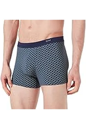 Hom KAJYY EZE Comfort Briefs Boxershorts, barokke print, marineblauw/neongeel/zwart