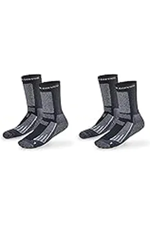 Black Crevice Merino wandelsokken, voor dames en heren, in verschillende kleuren en maten, wandelsokken met versterkte tenen en hiel, geurremmend en ademend, 2 paar, , 35/38 EU