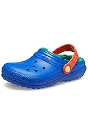 Crocs Klassieke gevoerde klomp T, blauwe bout/multi, 10 UK, , 10 UK