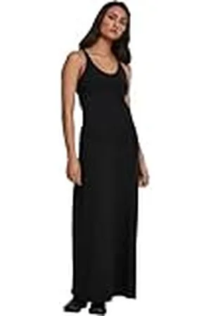 Urban classics Damesjurk, lange racerback jurk, zomerjurk voor vrouwen, in vele kleuren, maten XS - 5XL, , XS