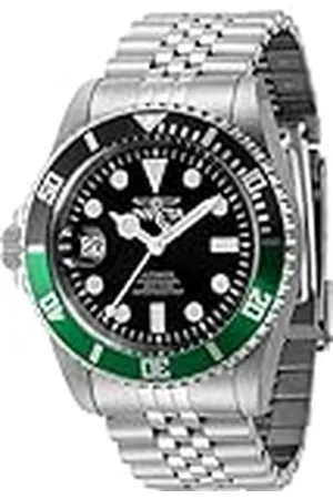 Invicta Pro Diver 43980 Heren Horloge - Waterdicht - Analoog - Automatisch Uurwerk - Roestvrij Staal met zwarte Wijzerplaat - 42mm