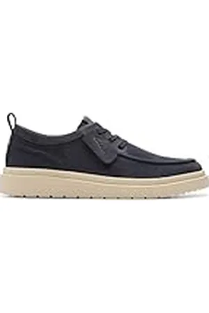 Clarks Polden Moc Derby voor heren, marineblauw suède, 7,5 UK, , 41.5 EU