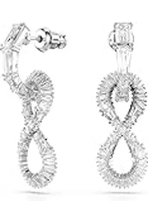 Swarovski Hyperbola Oorhangers, Infinity, , Rodium toplaag