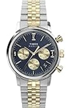 Timex TW2W60200 Chronograaf kwartshorloge voor heren met roestvrijstalen band, , TW2W60200-AMZUK
