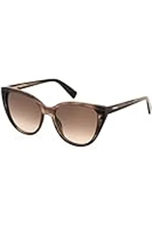 Furla SFU783 bril, glanzend gestreept beige, 55 voor dames, , 55