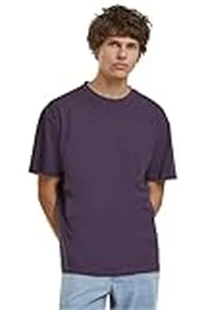 Build Your Brand Heren T-shirt katoen losse thee, casual katoenen T-shirt van katoen, ronde hals, losse pasvorm, maten XXS - 5XL, , 4XL