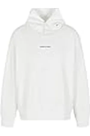 Armani Exchange Heren Small Front and Back Cotton French Terry Hooded Sweatshirt, , M