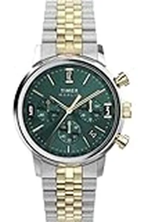 Timex TW2W60000 Chronograaf Quartz Horloge voor heren met roestvrijstalen band, , armband