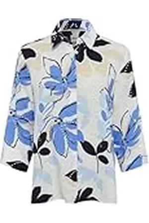 Brax Style Vicki blouse van linnen met een bloemenprint, , 38