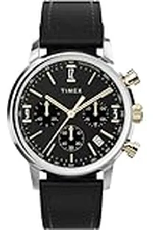 Timex TW2W51500 Chronograaf Quartz Horloge met Leren Band voor Heren