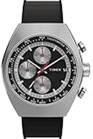 Timex Heren chronograaf quartz horloge met rubberen band TW2W64500, , riem