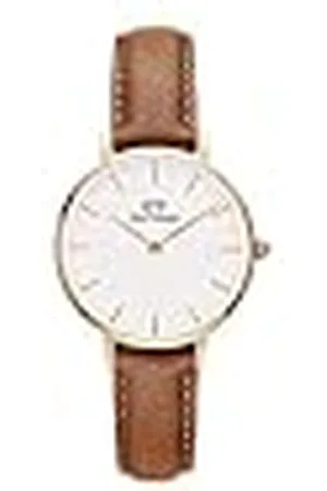 Daniel Wellington Petite horloge roségoud leer, , Eén maat, armband