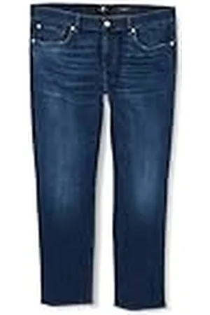 7 for all Mankind Slim Stretch Tek Jeans, voor heren, donkerblauw, regular