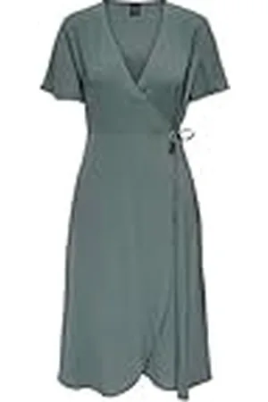 ONLY Onlcali Life S/S Midi Wrap Dress WVN, , L