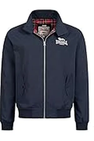 Lonsdale London Klassieke jas voor alle weersomstandigheden voor heren, marineblauw/zilver, L