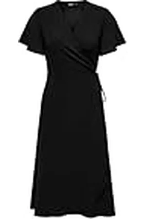 ONLY Onlcali Life S/S Midi Wrap Dress WVN, , XS